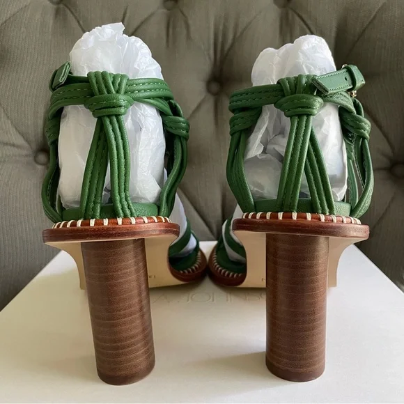 ULLA JOHNSON Tula Knotted High Heel Sandal in Lichen US8 EU38 - Picture 15 of 16